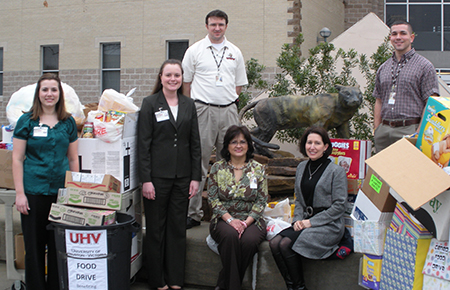 University of Houston-Victoria Food Drive Feb 2010