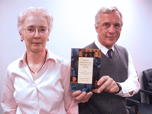 Judith McArthur, a University of Houston-Victoria adjunct faculty member, and Harold Smith, a history professor at the university