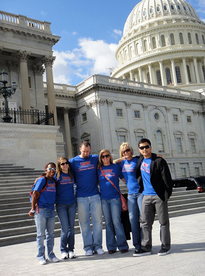 UHV Student Senate members sightsee at the U.S. Capitol