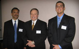 Third place team Devendra Agrawal, James McCoy, and Michael Landry