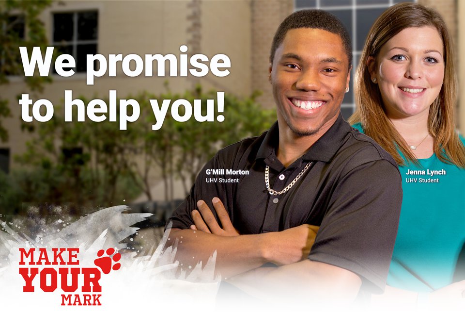 G'Mill Morton and Jenna Lynch, UHV Students
